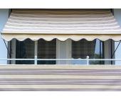Balkonumspannung, Meterware, beige-braun, beige-braun, Höhe 75 cm