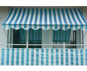 Balkonumspannung, Meterware, blau-grau, blau-grau, Höhe 90 cm