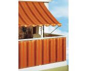 Balkonumspannung, Meterware, orange-braun, orange-braun, Höhe 75 cm