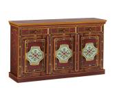 Heine Sideboard, rot/türkis