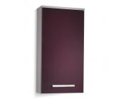 Aqua Suite Hängeschrank Hamilton - silber/aubergine Hochglanz