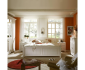 Nature Dream Schlafzimmermöbel Set Sybille (3-teilig) - Weiß - Bett & zwei Nachtkommoden - Liegefläche: 200x200 (Liegefläche: 160x200)