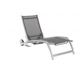 Kettler Avance Gartenliege rollbar silber/anthrazit 0100105-0000
