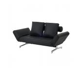 Innovation Schlafsofa Ghia - Kunstleder Schwarz