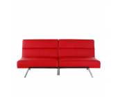 Mendler Sofa Carpi (3-Sitzer) - Kunstleder - Rot - Kunstleder