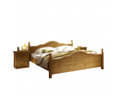 Nature Dream Holzbett Mirror - Pinie Teilmassiv - Natur gelaugt - Liegefläche: 200x200 (Holzbett Mirror - Pinie Teilmassiv - Natur gelaugt - Liegefläche: 140x200)