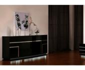 Kauf-Unique.de Sideboard Hochglanz LED Luminescence II - Schwarz