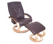 Pattani Massagesessel New Orleans - Echtleder - braun