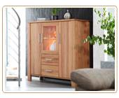 Highboard No.2 \"Florencia\", Kernbuche massiv, 162 x 139 cm
