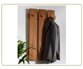 Wandgarderobe \"Nero\", Kernbuche massiv, 55 x 100 cm