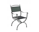 MBM Medici Deluxe Gartensessel Graphit Schmiedeeisen