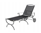 MBM Medici Deluxe Gartenliege graphit Schmiedeeisen