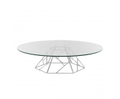 California Couchtisch London - Glasplatte Klar