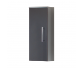 MüllerMöbel Bad-Hängeschrank Poco - MDF/Spanplatte - Anthrazit Hochglanz/Silber - Modell 2