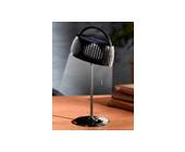 Lunartec Elegante Solar-LED-Tischleuchte, schwarz