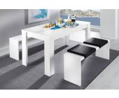 Heine Essgruppe (3-tlg.), weiß, Mit Aufbauservice