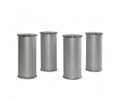 Giessbach Möbelfüße Göteborg - 4er-Set - Aluminium