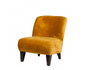 California Sessel Joe - Samtvelourstoff Gold