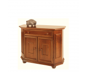 Elegance InLiving Kommode Turino - Teilmassiv - Nussbaum Antik gebeizt - Modell 2