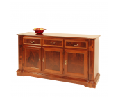 Elegance InLiving Sideboard Loca - Teilmassiv - Nussbaum antik gebeizt & lackiert