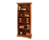 Elegance InLiving Bücherregal Samba - Teilmassiv - Nussbaum antik gebeizt & patiniert