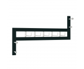 Tollhaus Wandgarderobe Storm - Metall - Schwarz lackiert & Verchromt
