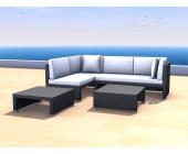 Gartenfreunde Rattan Lounge Cosy Set 2 rechts - Farbe: Dunkelbraun
