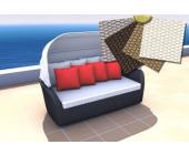 Gartenfreunde Rattan Kissenbezug KBZG Sunny Sonneninsel - Farbe: Hellgrau