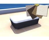Gartenfreunde Rattan Kissenbezug KBZG Sunny Sonnenbank - Farbe: Mokkabraun