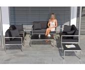 Gartenfreunde Edelstahl Lounge Galant Edelstahl Lounge Set 2 - 6 Sitze