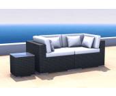 Gartenfreunde Rattan Lounge Espace Start 1 - 2 Sitze inkl. Kissen - Farbe: dunkelbr