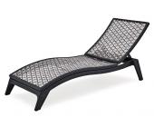Gartenfreunde Landmann Rattan Liege Fiorana Sonnenliege eckig - Farbe: Mocca / Silk