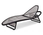 Gartenfreunde Landmann Rattan Liege Fiorana Sonnenliege oval - Farbe: Mocca / Silk