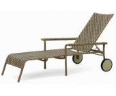 Gartenfreunde Landmann Rattan Liege Minerva Rattan Rollenliege - Farbe: Mocca