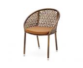 Gartenfreunde Landmann Rattan Stuhl Erebia Rattan Stapelsessel inkl. Kissen - Farbe