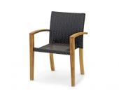 Gartenfreunde Landmann Rattan Sessel Astena Rattan Stapelsessel - Farbe: Schwarz