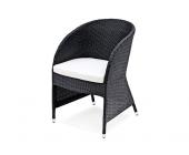 Gartenfreunde Landmann Rattan Stuhl Minois Rattan Rundsessel inkl. Kissen - Farbe: