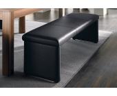 Sitzbank, ohne Rückenlehne, schwarz, Breite 140 cm