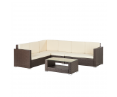 Garden Guerilla Lounge-Sofa La Palma Ribera (5-teilig) - als Set - in Braun (Lounge-Set La Palma Ribera (5-teilig) - als Set - in Braun)