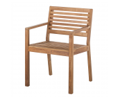 King's Garden Gartenstuhl Teak Line Linaria - aus Holz - in Braun