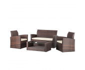 Eden Company Lounge-Set Paradise Beach (4-teilig) - für den Garten - in Braun