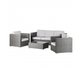 Eden Company Lounge-Set Paradise Lounge (4-teilig) - für die Terasse - aus Polyrattan (Sitzgruppe Paradise Lounge (4-teilig) - für die Terasse - aus Polyrattan)
