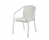Garden Guerilla Gartenstuhl White Beach (4er-Set) - aus Polyrattan - in Weiß (Relax Gartenstuhl White Beach (4er-Set) - aus Polyrattan - in Weiß)