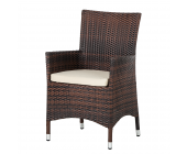 Eden Company Polyrattan Gartensessel Paradise Gismo (2er-Set) - mit Sitzkissen - in Braun