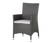 Eden Company Gartensessel Paradise Gismo (2er-Set) - aus Polyrattan - in Grau