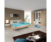 Rauch Schlafzimmerset Valence - Eiche Sonoma/Alpinweiß (Set mit Bett 160x200cm)