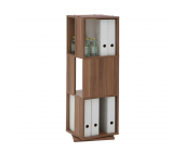 PerfectFurn Aktenschrank Astra - Zwetschge Dekor - Drehbar