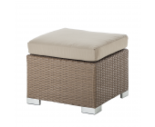 King's Garden Hocker Rattanesco Puca - für den Garten - mit Polster