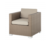 King's Garden Gartensessel Rattanesco Puca - aus Polyrattan - mit 2 Polstern