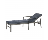 Eden Company Gartenliege Sumatra Moon - mit Auflage - in Grau
